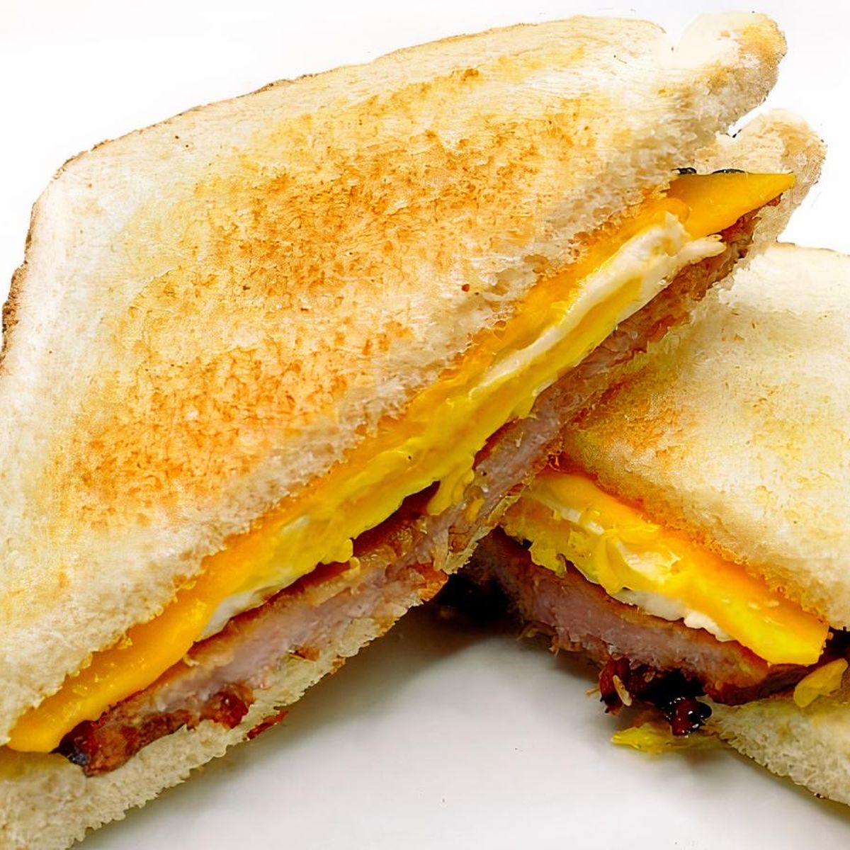Fried Deli Ham Egg & Cheese Sandwich