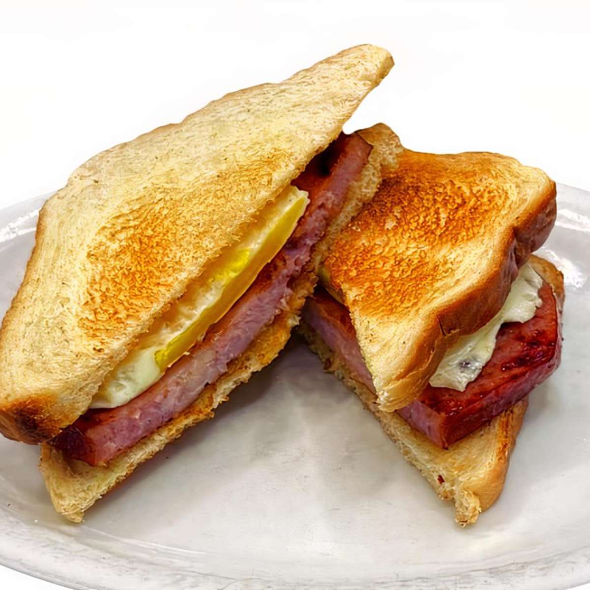 Fried Deli Ham & Egg Sandwich