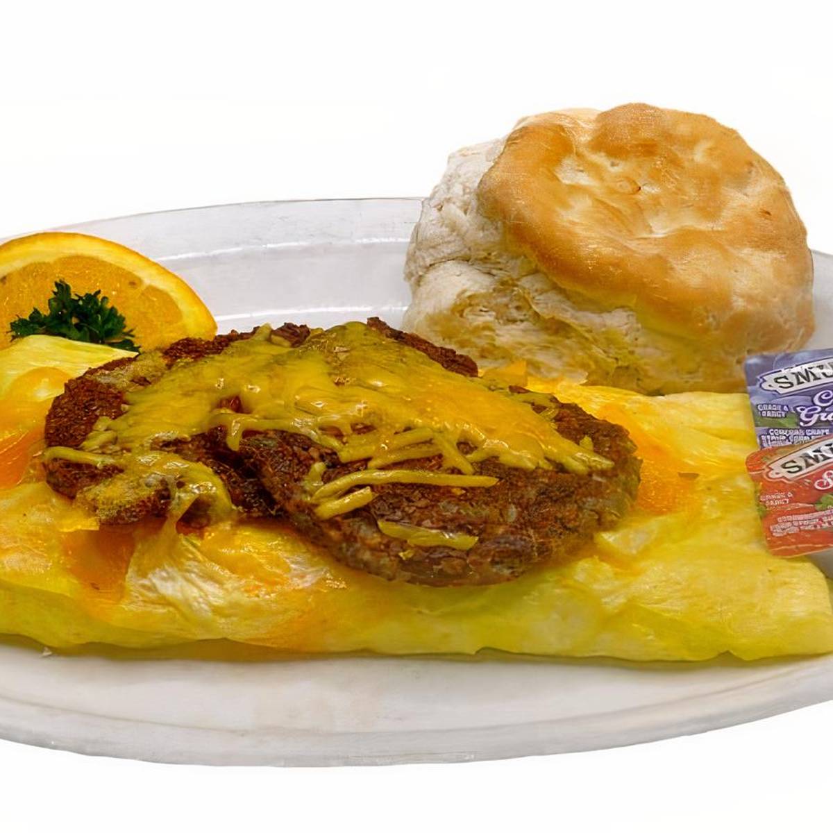 Goetta & Cheese Omelet